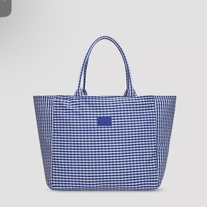 Large Lee Blue Gingham Tote Bag - Women Bags